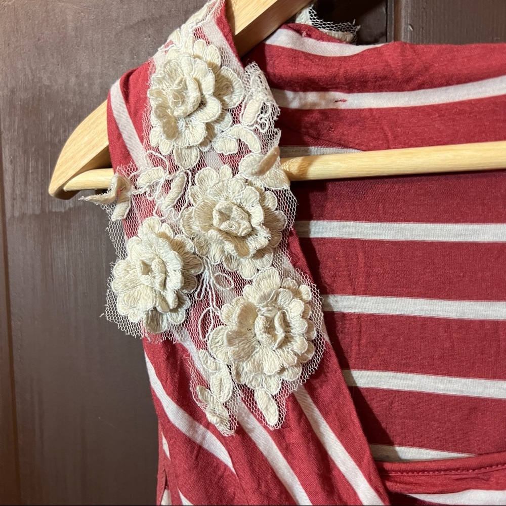Anthropologie Striped Top By Ric Rac Medium